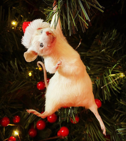 Hanging Christmas Mouse Hanging Christmas Mouse