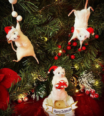 Hanging Christmas Mouse Hanging Christmas Mouse